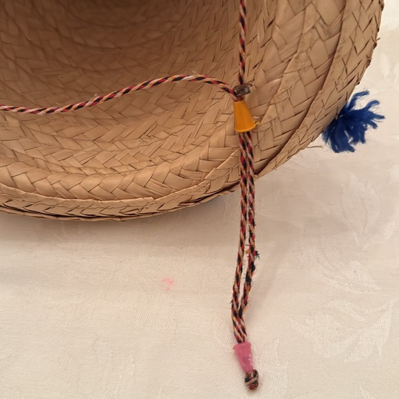 Clown or festival costume - 3 Pom poms on the front child size w/straw hat (mlb) - Picture 10 of 16